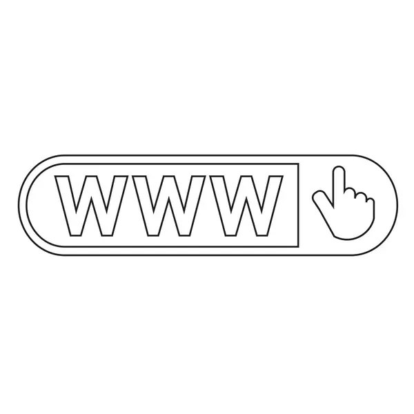 Www web icon Design de ilustração — Vetor de Stock