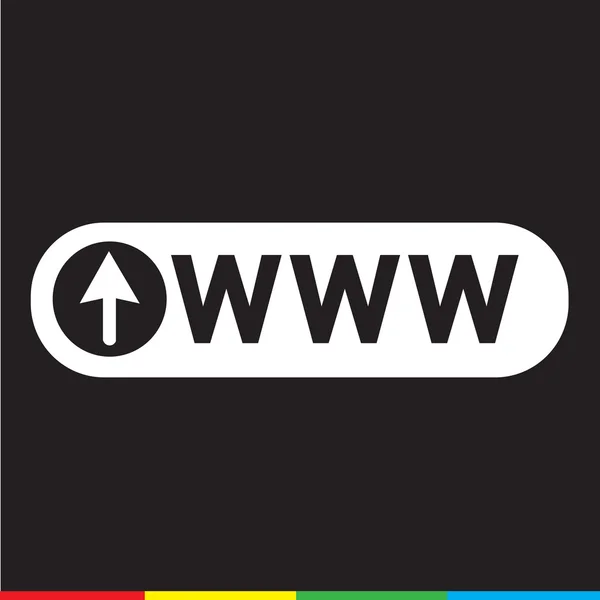 Www icono web Diseño de ilustración — Archivo Imágenes Vectoriales