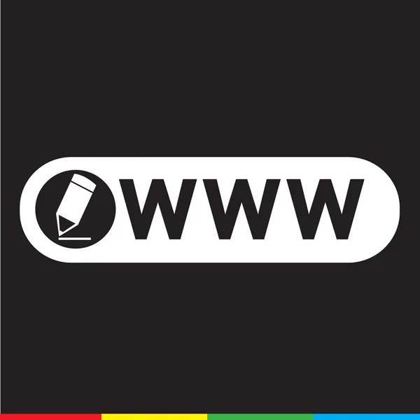 Www web pictogram afbeelding ontwerp — Stockvector