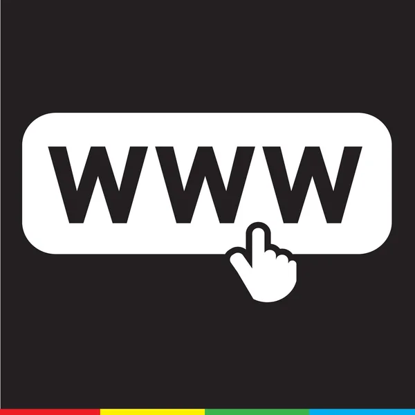 Www icono web Diseño de ilustración — Archivo Imágenes Vectoriales