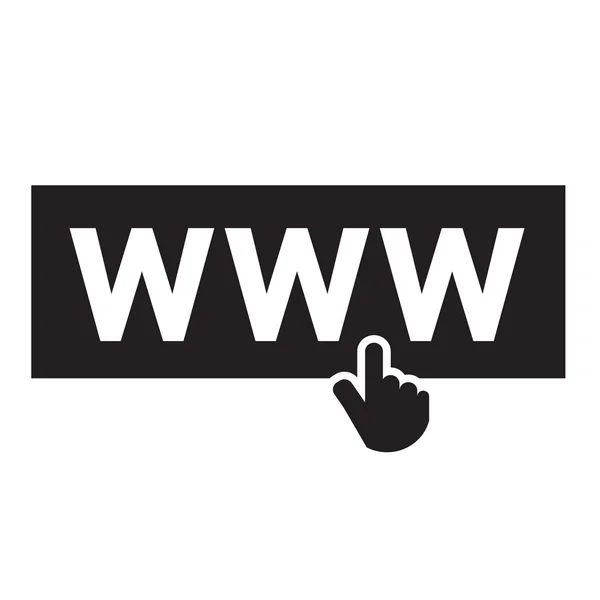 Www ไอคอนเว็บ การออกแบบภาพประกอบ — ภาพเวกเตอร์สต็อก