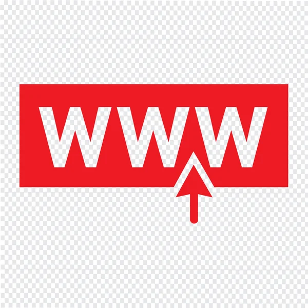 Www web icon Illustration design — Stock Vector