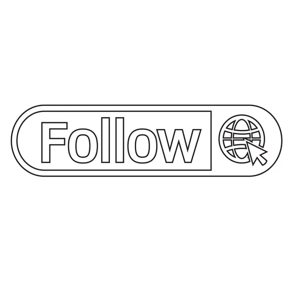 Follower Icon Illustration Design — Stockvektor