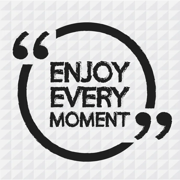 ENJOY EVERY MOMENT Illustration Design — Stock Vector