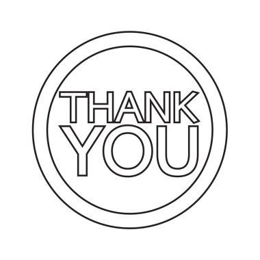 teşekkür ederim harfler illüstrasyon tasarımı