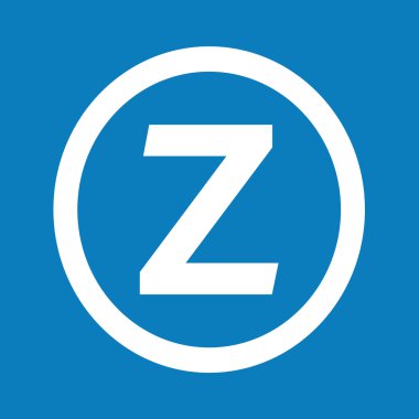 Temel yazı tipi harf Z simge illüstrasyon tasarım