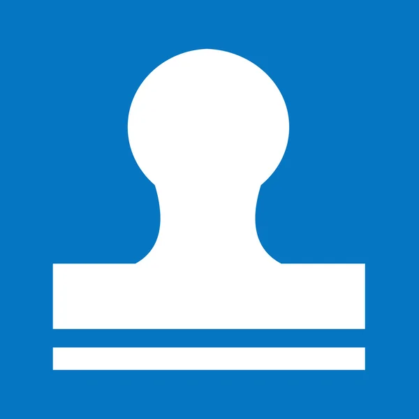 Rubber stempel pictogram afbeelding ontwerp — Stockvector