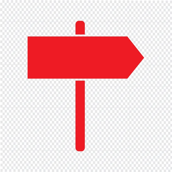 Signpost ikon Illustration design — Stock vektor