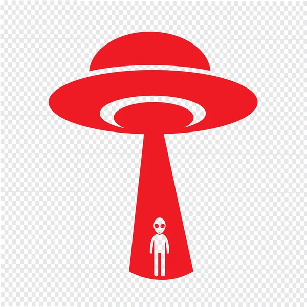 UFO ikona ilustracja projektu — Wektor stockowy