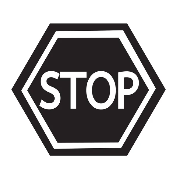 Stop Sign Icon Diseño de ilustración — Vector de stock