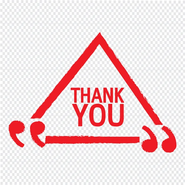 THANK YOU Lettering Illustration design — Stock Vector