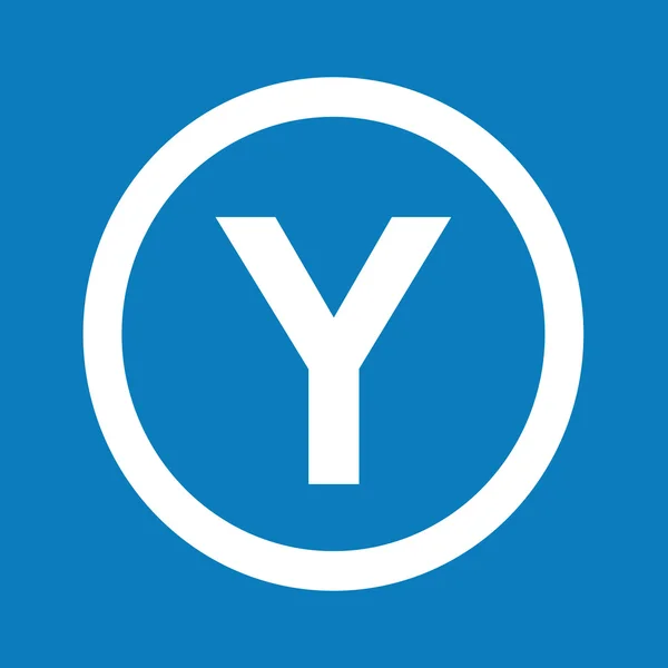 Базовая буква шрифта Y — стоковый вектор