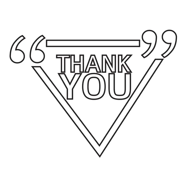 THANK YOU Lettering Illustration design — Stock Vector