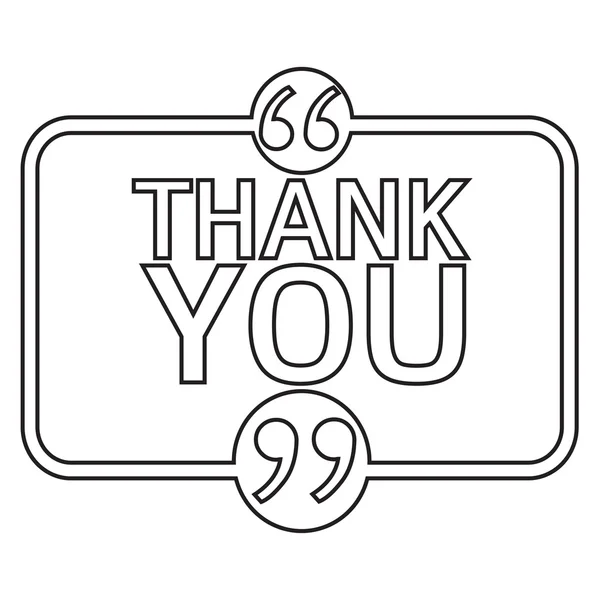 THANK YOU Lettering Illustration design — Stock Vector