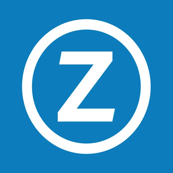 Fuente básica letra Z icono Ilustración diseño — Vector de stock