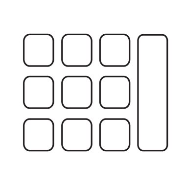 tuş takımı simgesi illüstrasyon tasarım