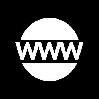 World wide web sembol simge illüstrasyon tasarım