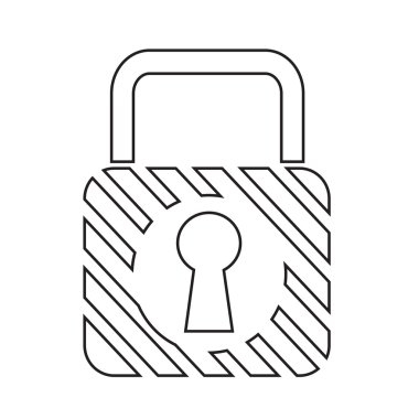 kilit simgesi illüstrasyon tasarımı