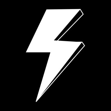 Yıldırım ikonuna illüstrasyon tasarımı