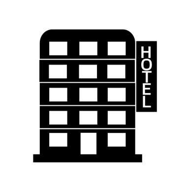 Hotel Icon illüstrasyon tasarımı
