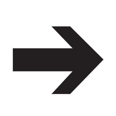 Ok işareti simgesi illüstrasyon tasarımı