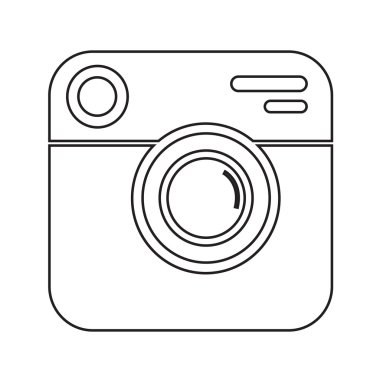 Yenilikçi fotoğraf makinesi simge tasarlamak Dizayn