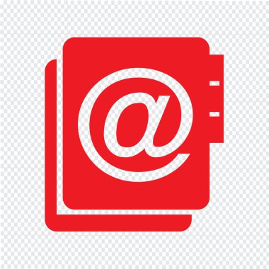 adres defteri simgesini illüstrasyon tasarımı