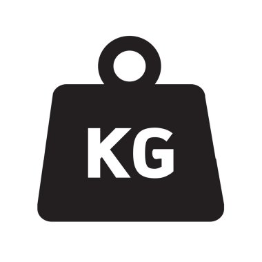 Ağırlık kilogram simge illüstrasyon tasarım