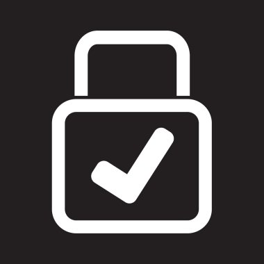 kilit simgesi illüstrasyon tasarımı