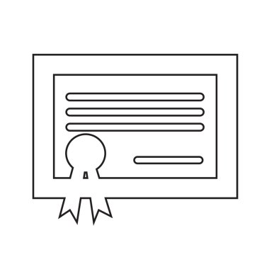 Sertifika simge illüstrasyon tasarım