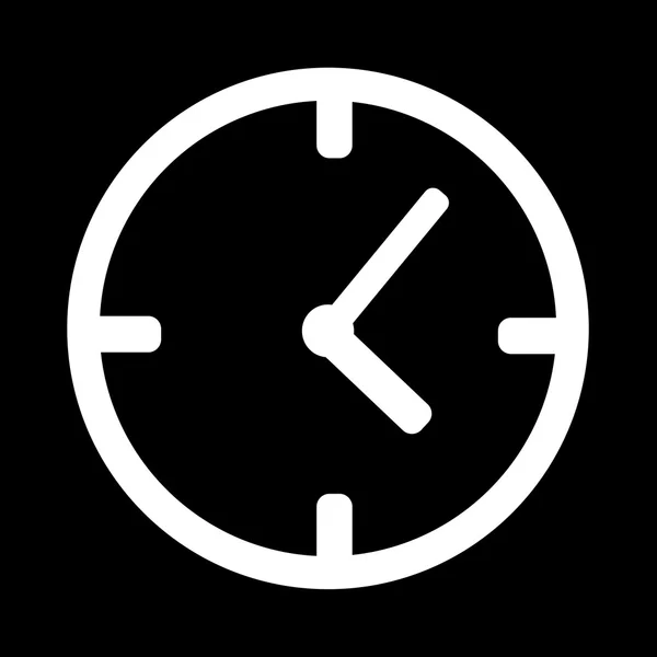 Saat simgesi illüstrasyon tasarımı — Stok Vektör