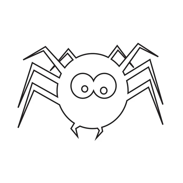 Projeto da ilustração do ícone da aranha — Vetor de Stock