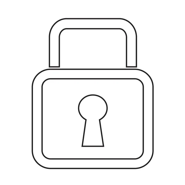 Lock Icon Illustration Design — Stockvektor