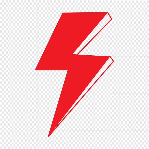 Lightning ikon Illustration design — Stock vektor