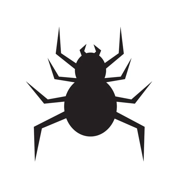 Projeto da ilustração do ícone da aranha — Vetor de Stock