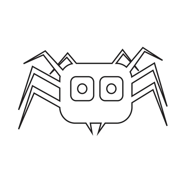 Spider Icon Illustration design — Stock Vector