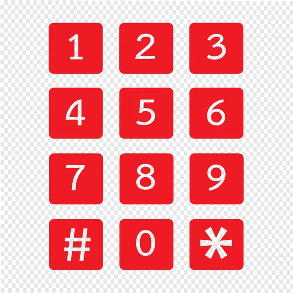 Keypad icon illustration design — Stock Vector