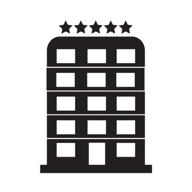 5 star Hotel Icon illüstrasyon tasarımı