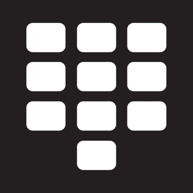 tuş takımı simgesi illüstrasyon tasarım