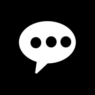 Konuşma balonu simgesinin illüstrasyon tasarımı