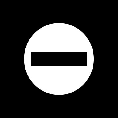 Hiçbir giriş işareti simge tasarlamak Dizayn