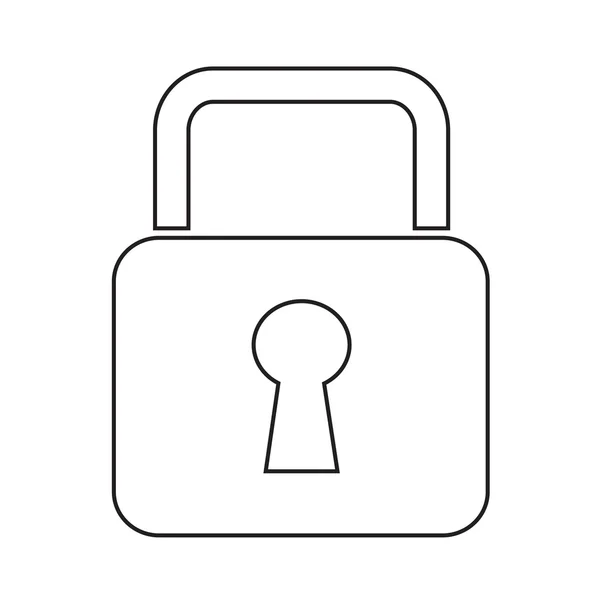 Lock Icon Illustration Design — Stockvektor