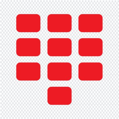 tuş takımı simgesi illüstrasyon tasarım