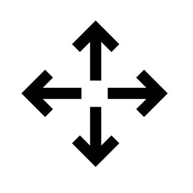 Tam ekran simgesini illüstrasyon tasarımı