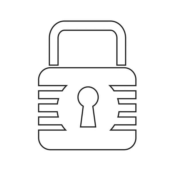 Lock Icon Illustration Design — Stockvektor