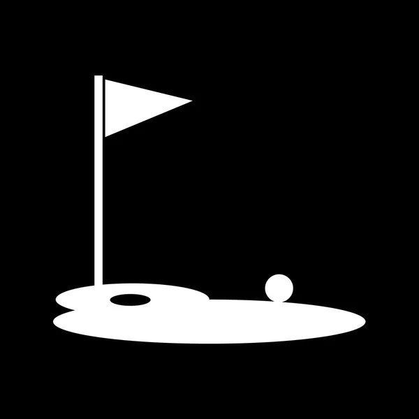 Golf Sahası simge tasarlamak Dizayn — Stok Vektör