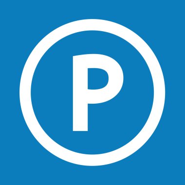 Temel yazı tipi harf p simge illüstrasyon tasarım