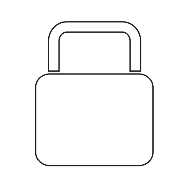 Lock Icon Illustration Design — Stockvektor