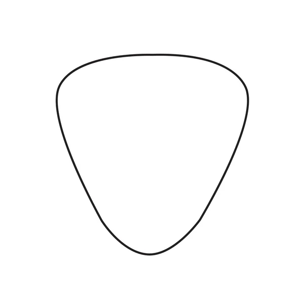 Guitar Pick Ikone Illustration Design — Stockvektor