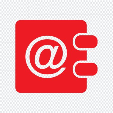 adres defteri simgesini illüstrasyon tasarımı